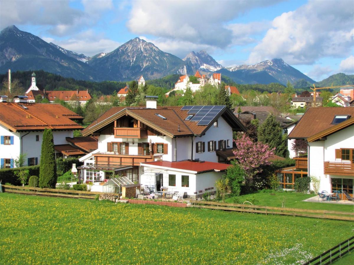 Ferienwohnung Herzstueck Im Haus Schlossblick Füssen Exteriör bild