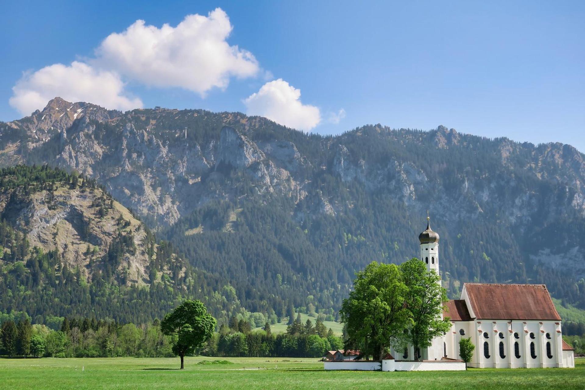 Ferienwohnung Herzstueck Im Haus Schlossblick Füssen Exteriör bild